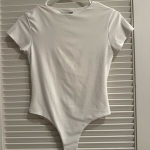 White Short Sleeve Bodysuit